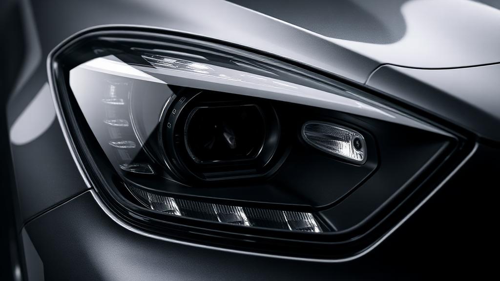 Medium Smoke headlight tint film example