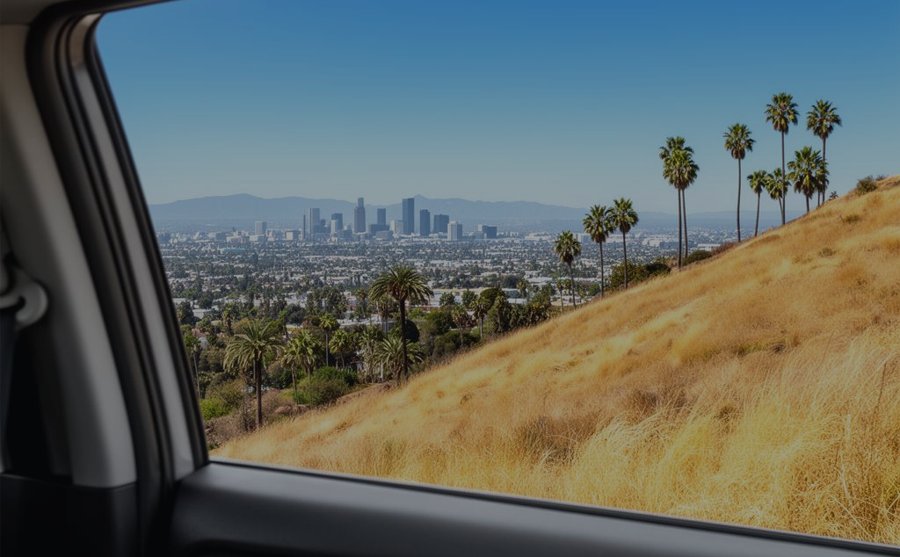 View through a car window with 70% VLT ceramic window tint